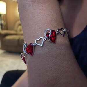 Neiman Marcus Infinity Love Heart Link Bracelet